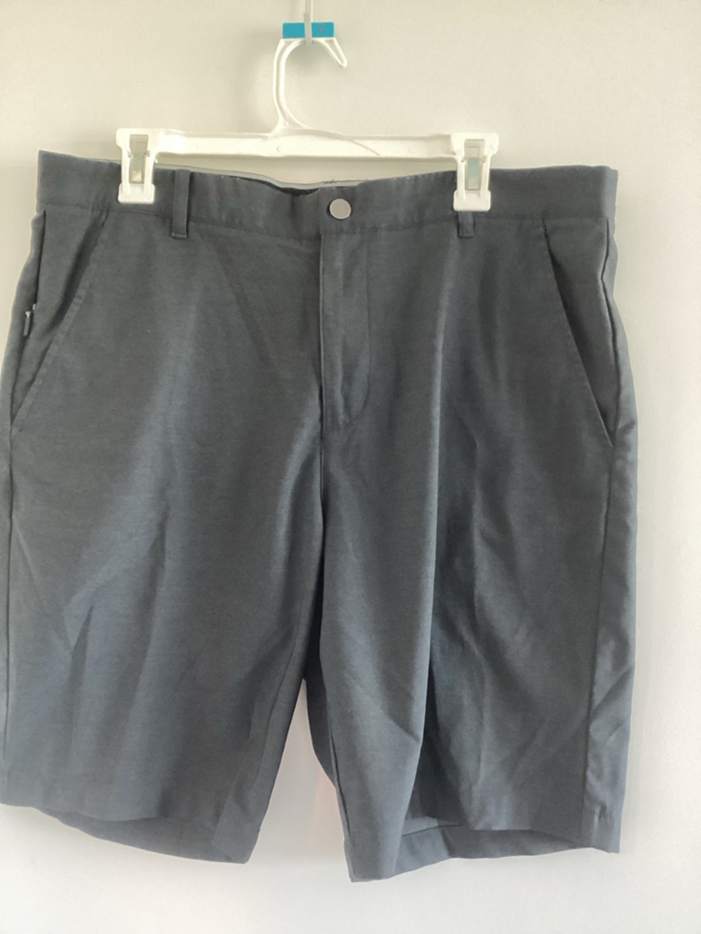 Kirkland Signature Men's Gray Flat-Front Shorts